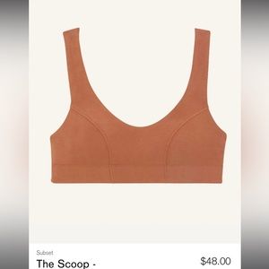 Organic cotton pullover bralette